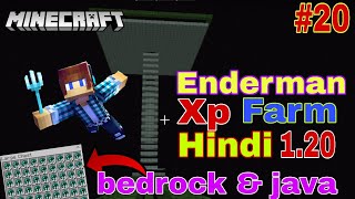 Enderman XP farm 120 for minecraft bedrock amp Java in hindi 20 [upl. by Araed]