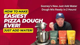 Easiest Pizza Dough Ever Gozney Just Add Water Pizza Mix  Ready in 2 Hours [upl. by Esilrahc774]