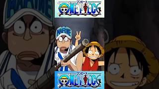 Funny Moment Luffy and Marine  One Piece English [upl. by Labina711]