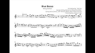 Eric Marienthal Alto Sax Solo Transcription  Blue Bossa [upl. by Engdahl]