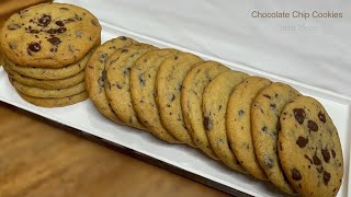 Easy CHOCOLATE CHIP COOKIE Recipe  Crisp Outside Soft amp Chewy Inside [upl. by Arch]