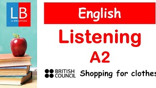 Clases Inglés online LISTENING A2 Listen amp Check 4 Shopping for clothes [upl. by Nade]