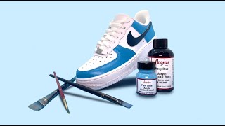 How to Custom Paint Air Force 1s Tutorial Easy InDepth [upl. by Eelaras]