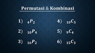 Permutasi dan kombinasi [upl. by Ever]