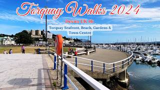 Torquay Walks 2024 Seafront Harbour Gardens amp Town centre [upl. by Child966]