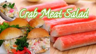 Creamy Crab SaladImitation Crab Meat Salad RecipeSweet Corn and Crab SaladHow to Make Crab Salad [upl. by Brothers]