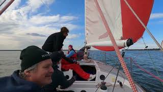 j24 racing on Black Widow on board tactics and communication sailboatlife regatta winter series [upl. by Paolo442]