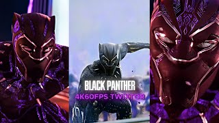 BLACK PANTHER SCENE PACK  4K60FPS TWIXTOR ENHANCED  FREE TO USE [upl. by Nerret]