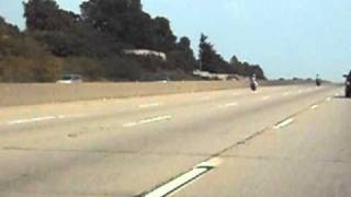 Pack of Bikers Doing Wheelies Down HWY 55 South in St Louis MO CraZy [upl. by Reifinnej]