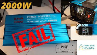 LCYMW Inverter 12V 2000W  Review [upl. by Artemis]