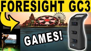 Foresight Sports GC3 GAMES Fairgrounds Review Demo amp Setup Info Golf Simulator [upl. by Acim447]