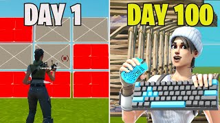 My Day 1 to Day 100 Fortnite CONTROLLER to KEYBOARD amp MOUSE Progression [upl. by Claretta5]