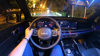 New KIA SORENTO FACELIFT 2024  detailed NIGHT POV TEST drive [upl. by Tristam]