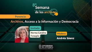 Archivos Acceso a la información y Democracia  Semana de los Archivos 2024 [upl. by Nortna]