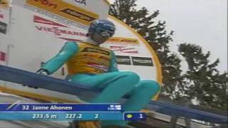 Janne Ahonen  240m crash  Planica 2005 [upl. by Cornelia582]