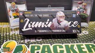 2022 Luminance Football Hobby Box Opening 4 Hits per Box [upl. by Enohsal]