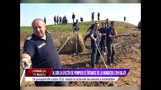 Al doilea efectiv de pompieri se intoarce de la inundatiile din Galati [upl. by Cyndie]