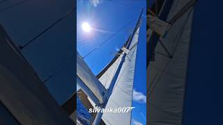 CATAMARAN SAILING BOAT RENTAL AEGEAN SEA SARONIC ISLANDS GREECE TikTok Trending Shorts sailing wow [upl. by Sherard905]