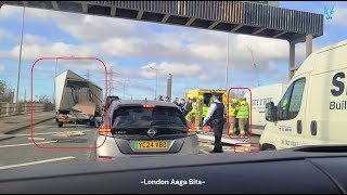 CHILD Rushed to Hospital After North Circular A406 Crash [upl. by Eelam]