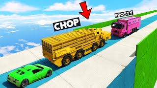 GTA5 FACE TO FACE CHALLENGE WITH DUNE TRUCK AND CHOP 1 [upl. by Itsirhc]