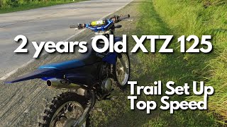 XTZ 125 Trail Set Up Speed Test [upl. by Gifferd]