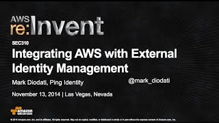 AWS reInvent 2014  SEC310 Integrating AWS with External Identity Management [upl. by Ailema]