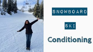 Ski and Snowboard Conditioning  Legs and Core Workout  Hiit Workout Follow Along with Timer [upl. by Nylahs]