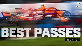 BEST passes and overtakes from 2024 Sonsio Grand Prix at Indianapolis  Onboard Camera  INDYCAR [upl. by Ellimahs]