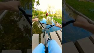 Prawie wpadłem do WODY 😳💦 shorts polska challenge bike viral action sports fun bmx pov [upl. by Anitrebla]