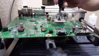 Reballing UHD 4K Extraccion GPU de Xbox 360 Slim en Reballing Freeze Ball [upl. by Edyak]