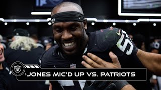 Chandler Jones Wins the Game While Mic’d Up vs Patriots ‘It Was Almost Like Madden’  Raiders [upl. by Mcroberts]