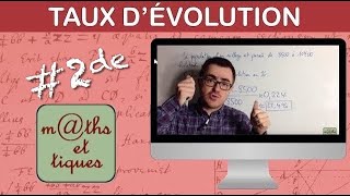 Déterminer un taux dévolution  Seconde [upl. by Kelton]