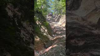 Climbing down a level 5 trail at Hot Springs Off Road Park in Arkansas [upl. by Socrates255]