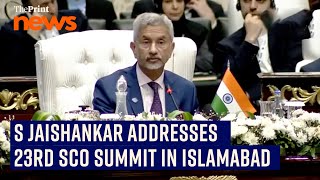 EAM Dr S Jaishankar addresses 23rd Meeting of SCO Council of Heads of govt in Islamabad Pakistan [upl. by Kcirej]