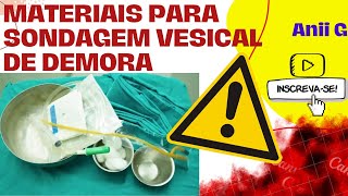 MATERIAIS SONDAGEM VESICAL DE DEMORA  Vídeo Aula 2024 [upl. by Naugan]