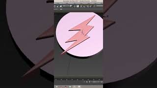 Flash Logo Model  3DS Max [upl. by Alliuqaj]