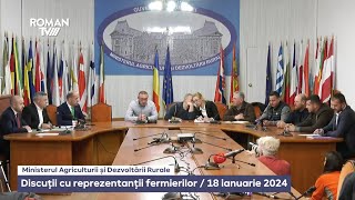 Discuții cu reprezentanții fermierilor  18 ianuarie 2024 [upl. by Linden510]