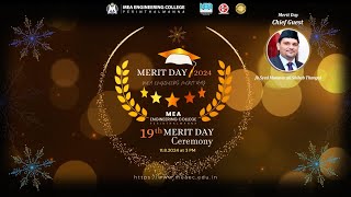 MEA Engineering College 19 th Merit Day Ceremony 2024 [upl. by Enileme]