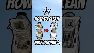 HOW TO CLEAN JORDAN 4s 😱🤯 SUBSCRIBE FOR MORE ✅ [upl. by Nuahsal]