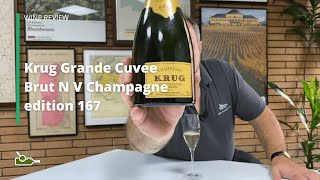 Wine Review Krug Grande Cuvee Brut N V Champagne edition 167 [upl. by Asirrak438]