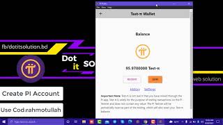 How to create pi wallet  sent pi anador account  Pi Wallet [upl. by Yettie626]