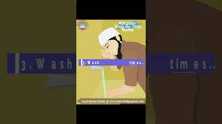 How to perform Wudu  How to perform Ablution  Ablution  step by step guide [upl. by Yenolem]