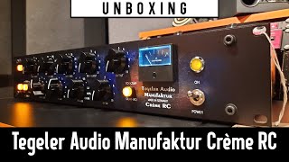 Tegeler Audio Manufaktur Crème RC  Unboxing  Lobos Place [upl. by Weathers]