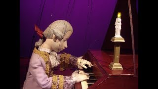 marionette Wolfie Mozart amp pianist Vaughan Schlepp Two Maestros Amsterdam Marionette Theatre [upl. by Spada]