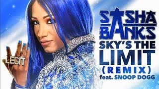 Sasha Banks WWE Theme Song featuring Snoop Dogg  Skys The Limit [upl. by Naujat]