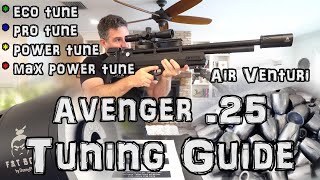 Avenger Regulated PCP 25 Air Rifle Review  TUNING GUIDE  Accuracy Test   Air Venturi Airgun [upl. by Presber]