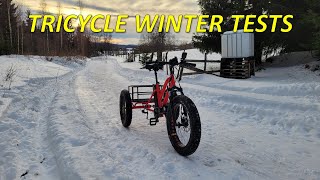 Tricycle winter tests CYC X1 Pro [upl. by Leavitt621]