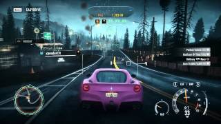 Need For Speed Rivals Multiplayer  Wrecking online players with Ferrari F12 Fastest tank ingame [upl. by Annamarie]