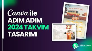 2024ünü Planla Canva ile Adım Adım Özel Takvim Tasarımı [upl. by Yddub748]