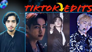 Pakistani React To BTS TikTok Edits Compilation [upl. by Yasmeen]